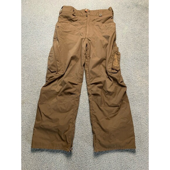 Burton Snowpants Youth Size XL Brown Insulated Snow Winter Cargo - Picture 1 of 11